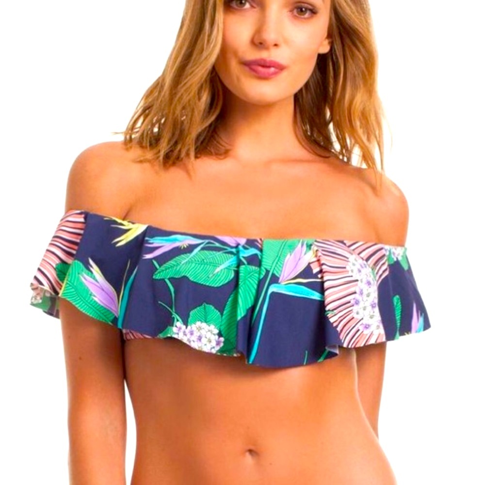 NWT Trina Turk size 4 off the shoulder bandeau top